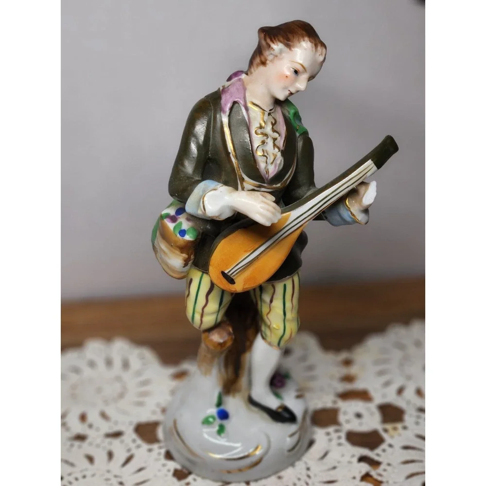 Vintage Orion China Made‎ in Occupied Japan Mandolin Players Male/Female